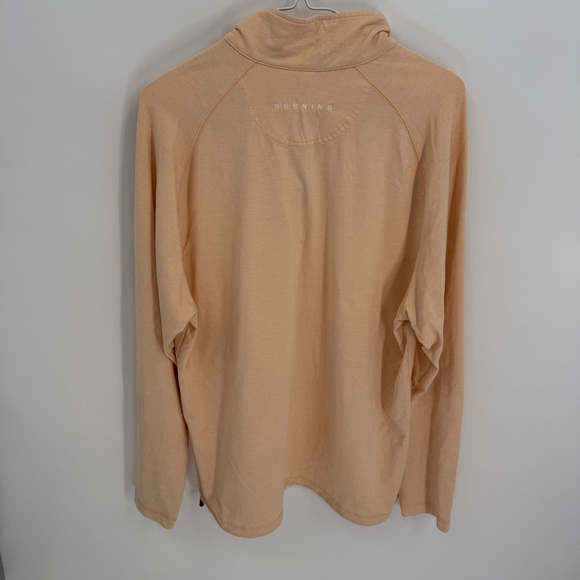 Dunning Golf Womens Size Large Long Sleeve Quarter Zip Mock Neck Pullover Peach - Picture 8 of 10